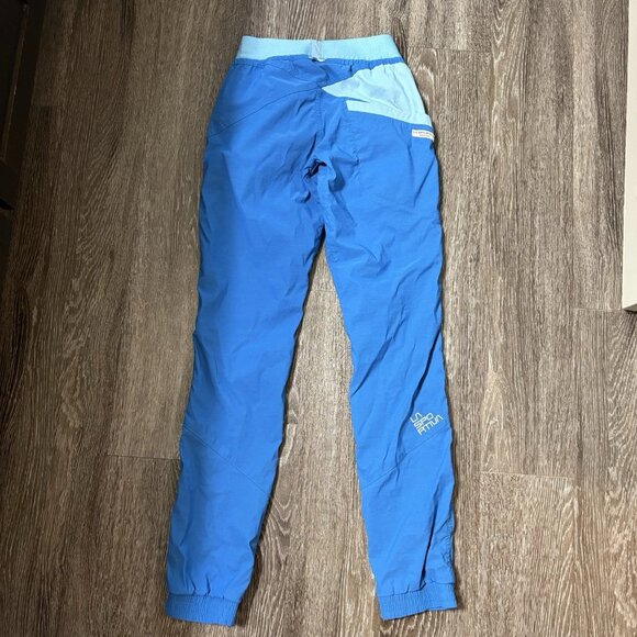La Sportiva Mantra Pants Womens Large Blue Climbing Hiking Pull On Jogger - Picture 5 of 6